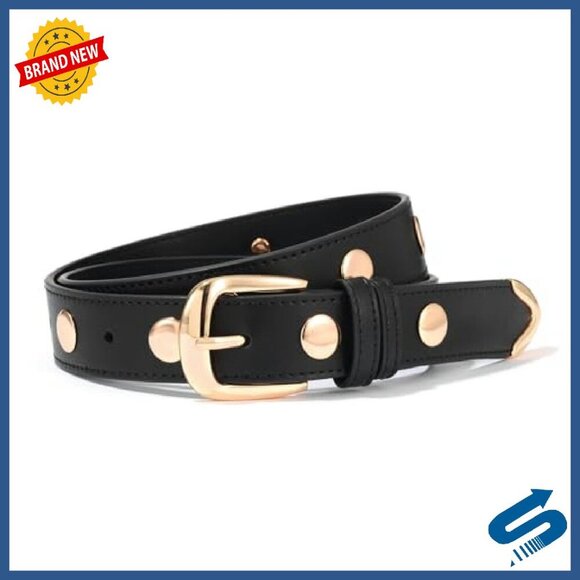 Studded Leather Belt for Women Punk Gothic Vintage Style Adjustable Fit main image 7